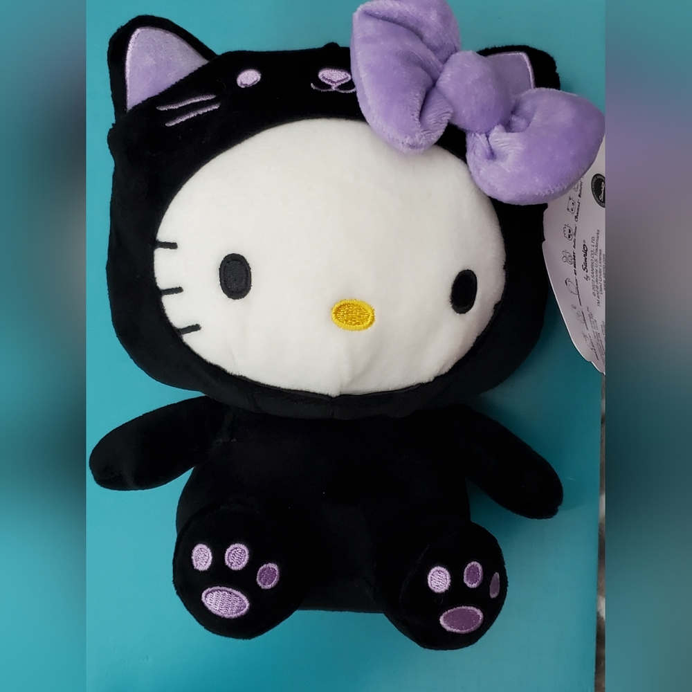 Sanrio Hello Kitty Halloween Black Cat Plush